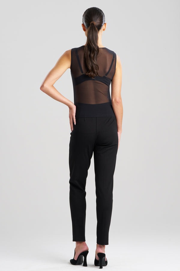 Natori Seduction Mesh Shell Tank Black