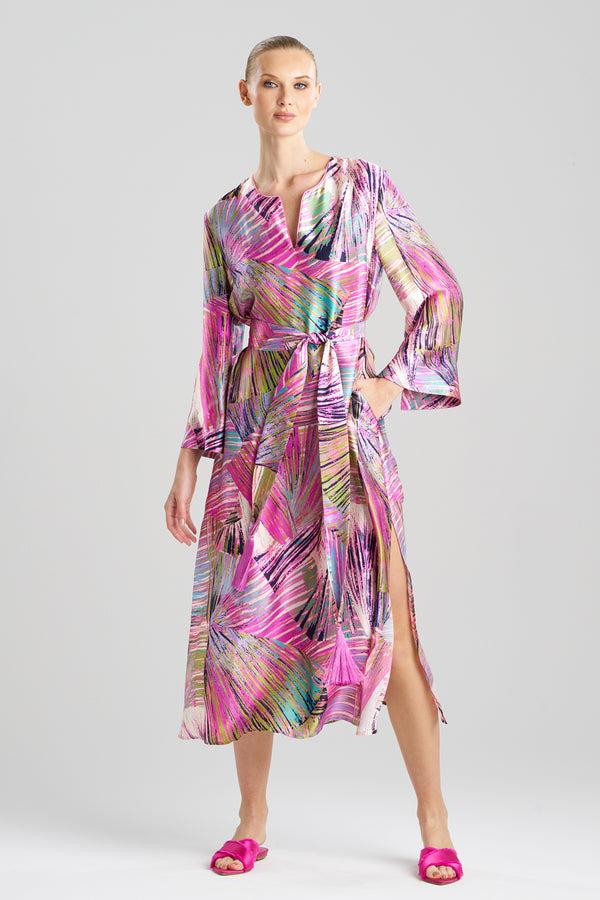 Natori Sensu Silk Caftan Multi