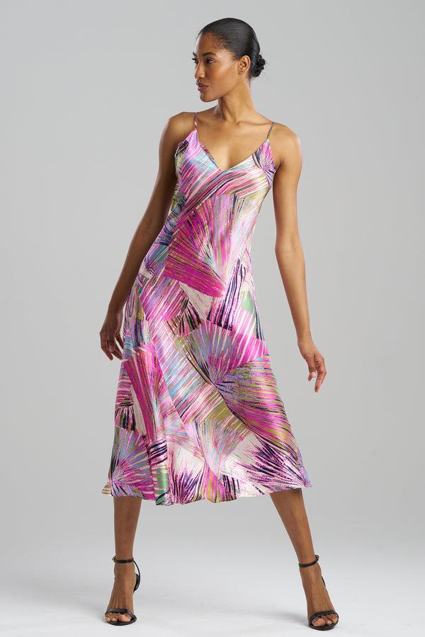 Natori Sensu Silk Slip Dress Multi