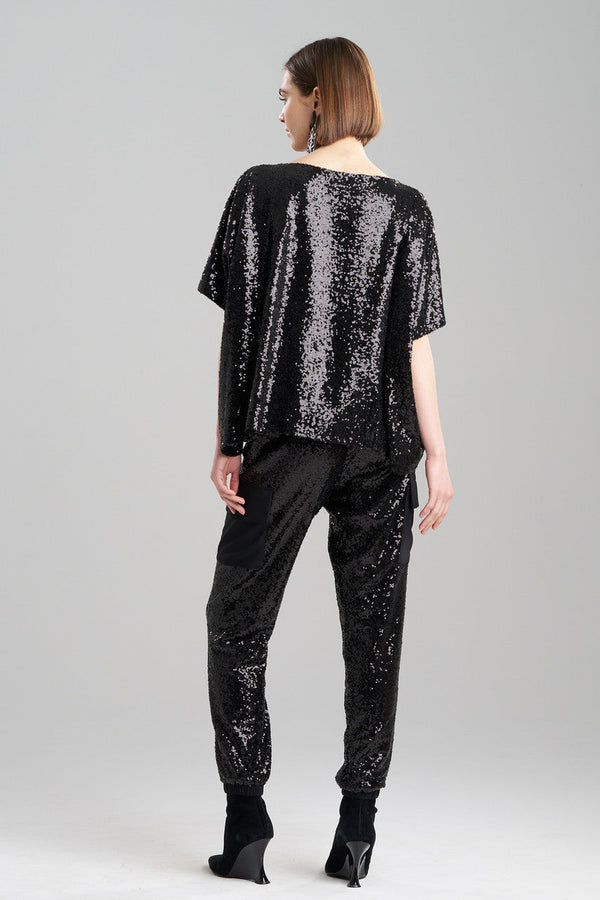 Natori Sequins Top Black