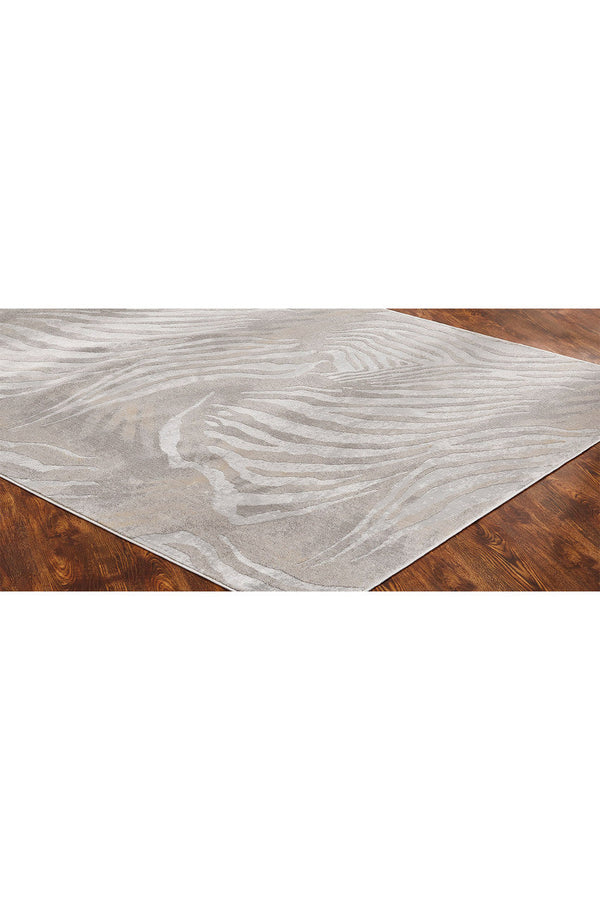 Natori Serengeti- Neutral Zebra Rug Grey