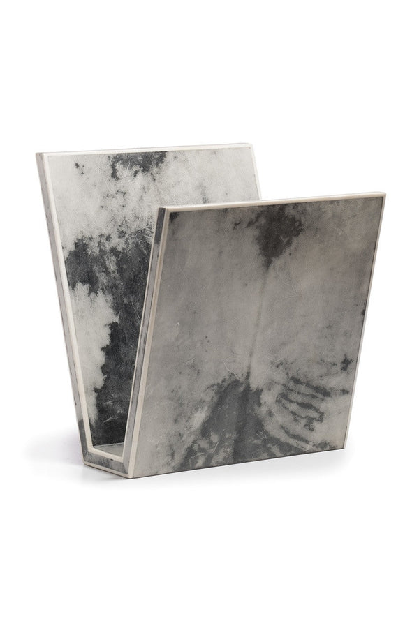 natori Shagreen Marble Magazine Rack Marble