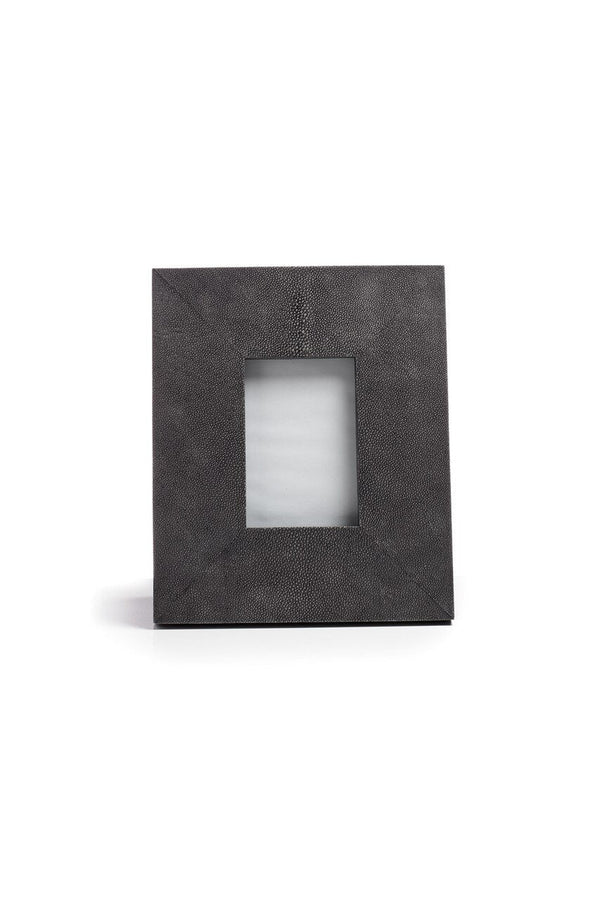 Natori Shagreen Single Photo Frame Black