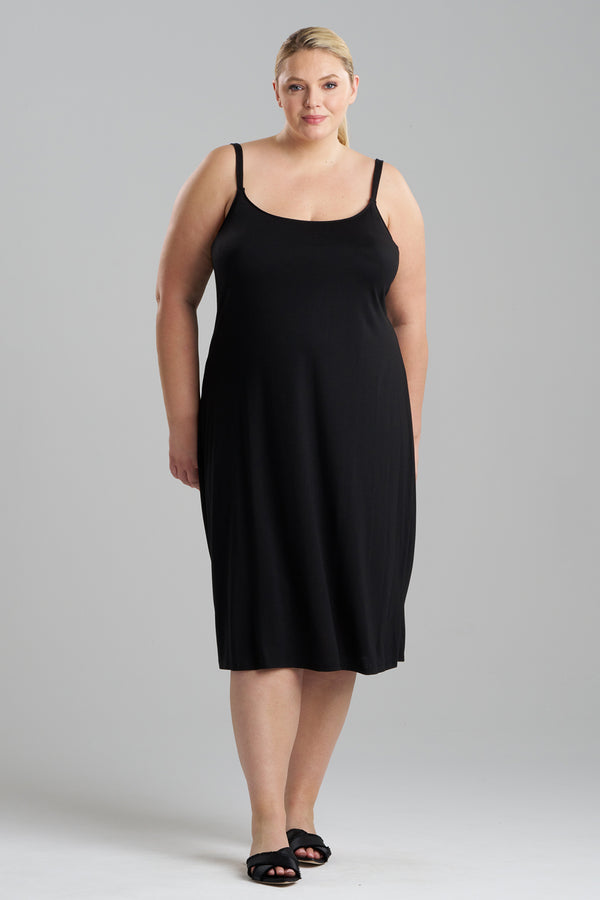 Natori Shangri-La TENCEL™ Slip Dress Black