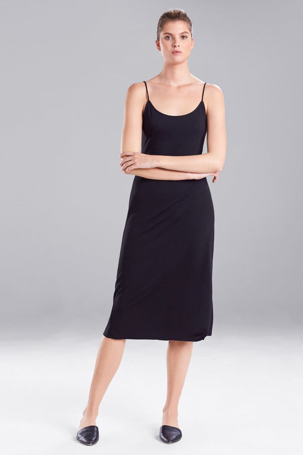 natori Shangri-La TENCEL™ Slip Dress Black