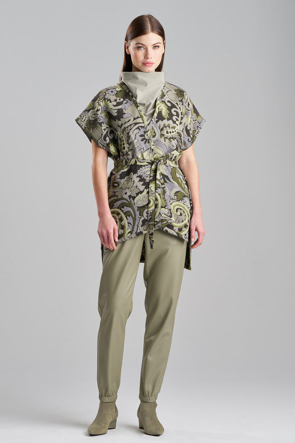 Natori Shinrin Paisley Jacquard Poncho Wrap Sage