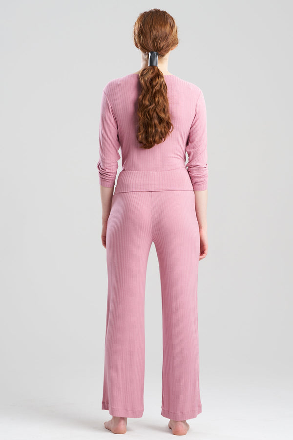 Natori Skye Rib Ease Pants Tea Pink