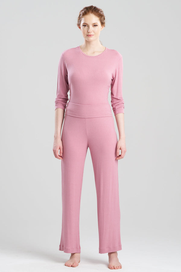 natori Skye Rib Ease Pants Tea Pink