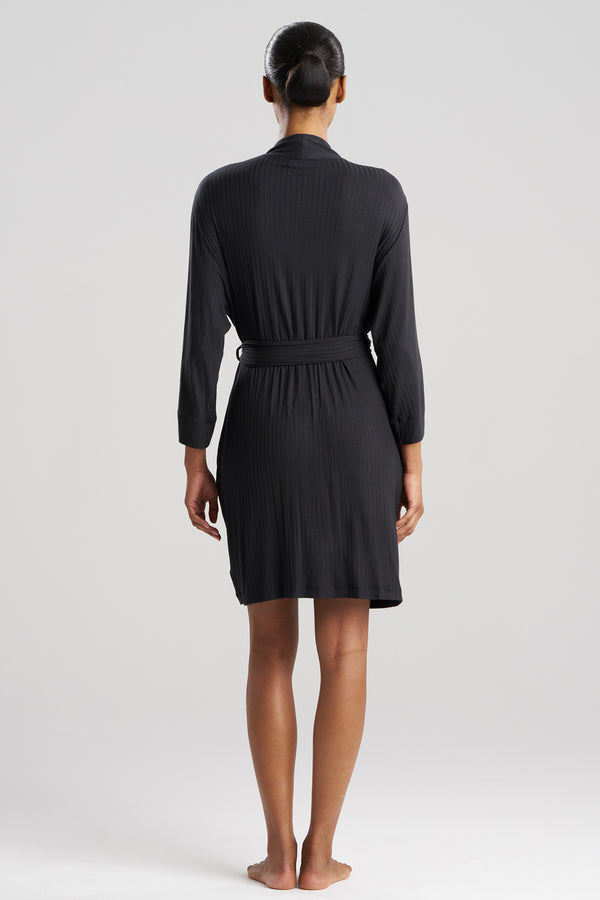 Natori Skye Rib Ease Wrap Black