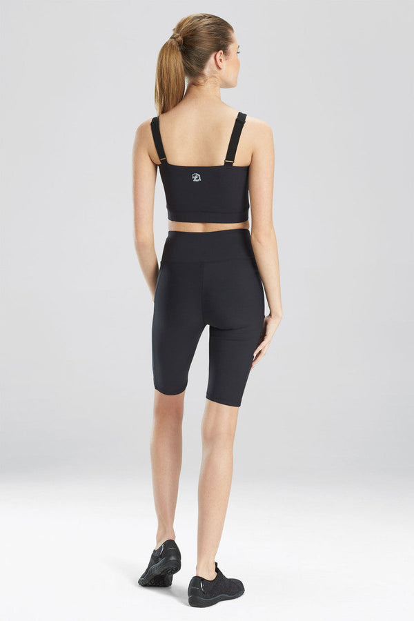 Natori Solstice Asymmetrical Cropped Cami Black