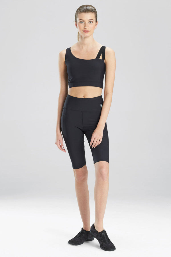 Natori Solstice Asymmetrical Cropped Cami Black
