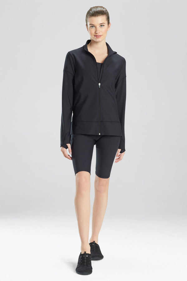 Natori Solstice Zip Jacket Black
