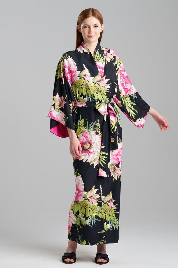 natori Sonomi Robe Black Multi