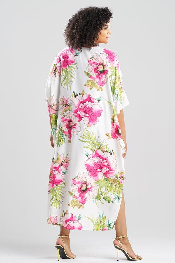 Natori Sonomi Wedge Caftan White Multi