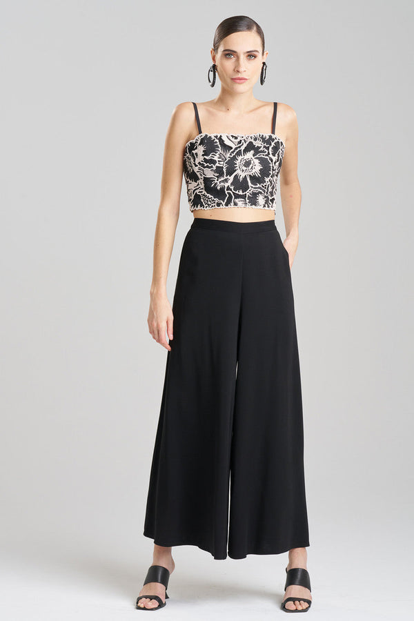 Natori Stretch Crepe Palazzo Pants Black