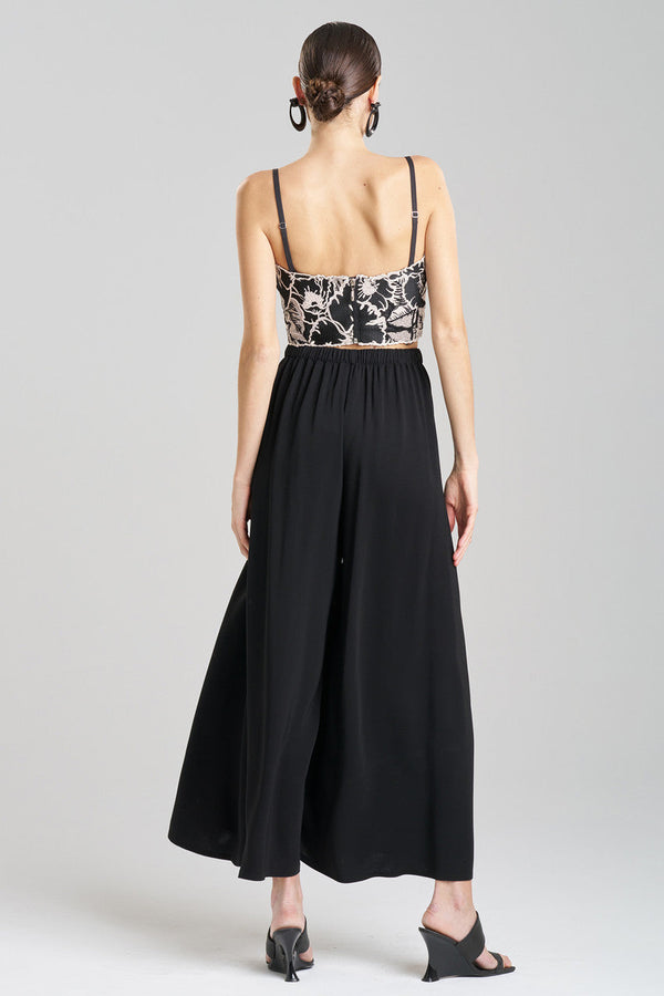 Natori Stretch Crepe Palazzo Pants Black