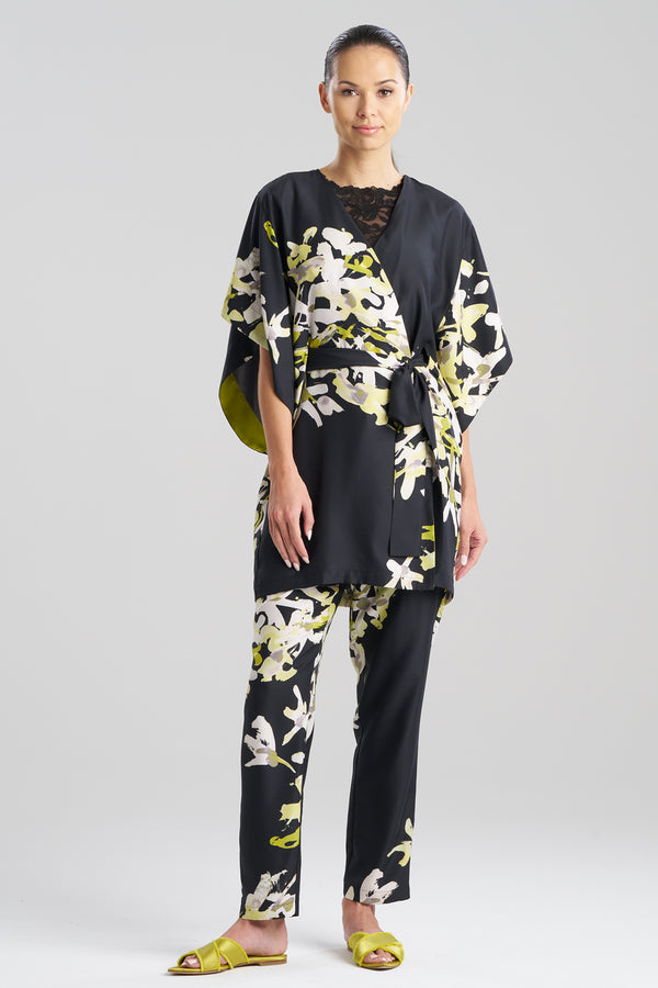 Natori Sumi-E Short Wrap Black