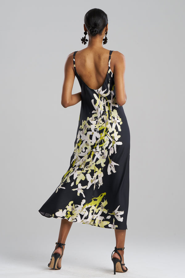 Natori Sumi-E Slip Dress Black