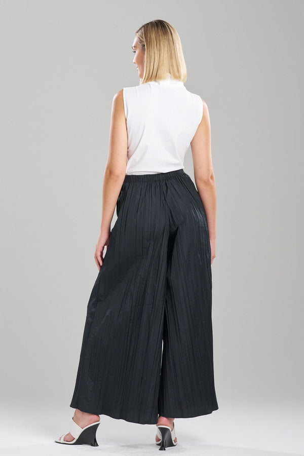 Natori Taffeta Plisse Pants Black