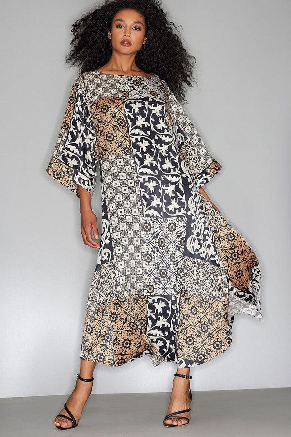 Natori Tapestry Caftan Neutral