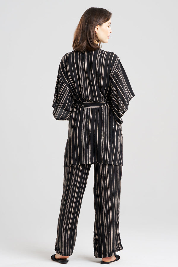 Natori Tate Silk Modal Wrap Black