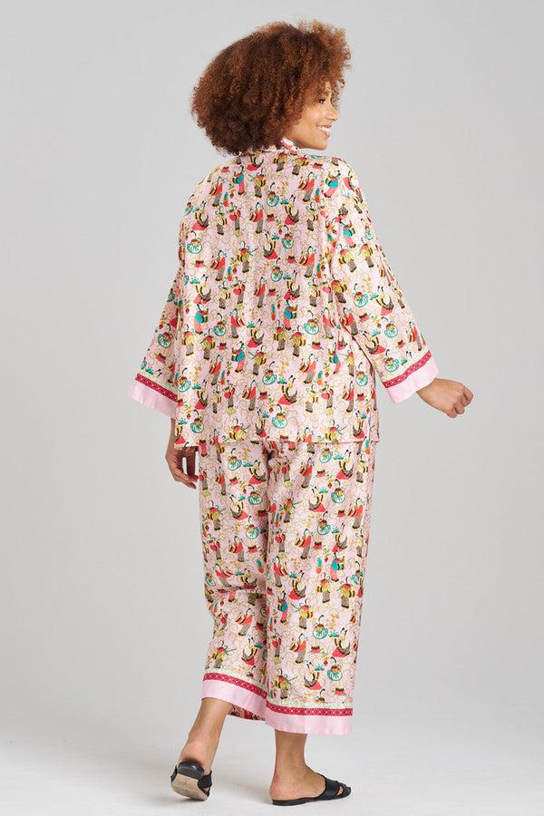 Natori Tea Garden Notch PJ Light Pink