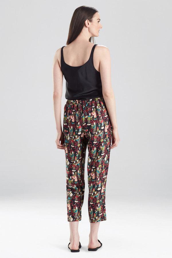 Natori Tea Garden Pants Black Multi