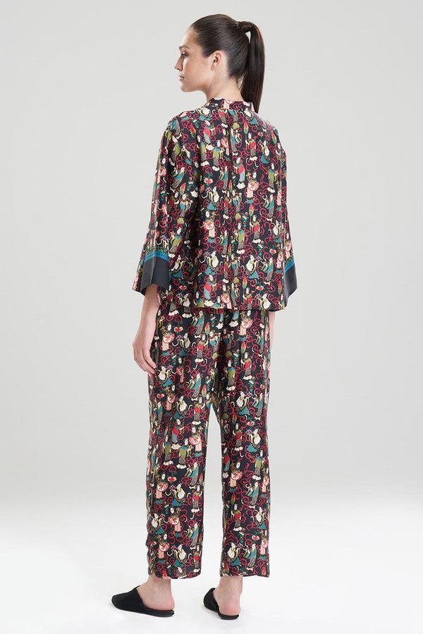 Natori Tea Garden PJ Black Multi