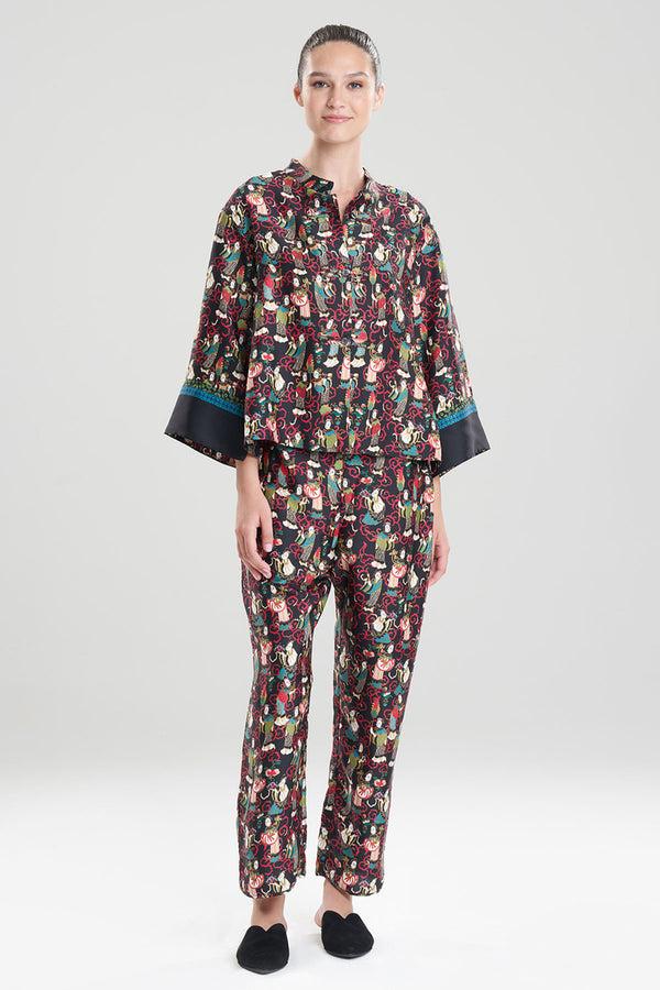 natori Tea Garden PJ Black Multi