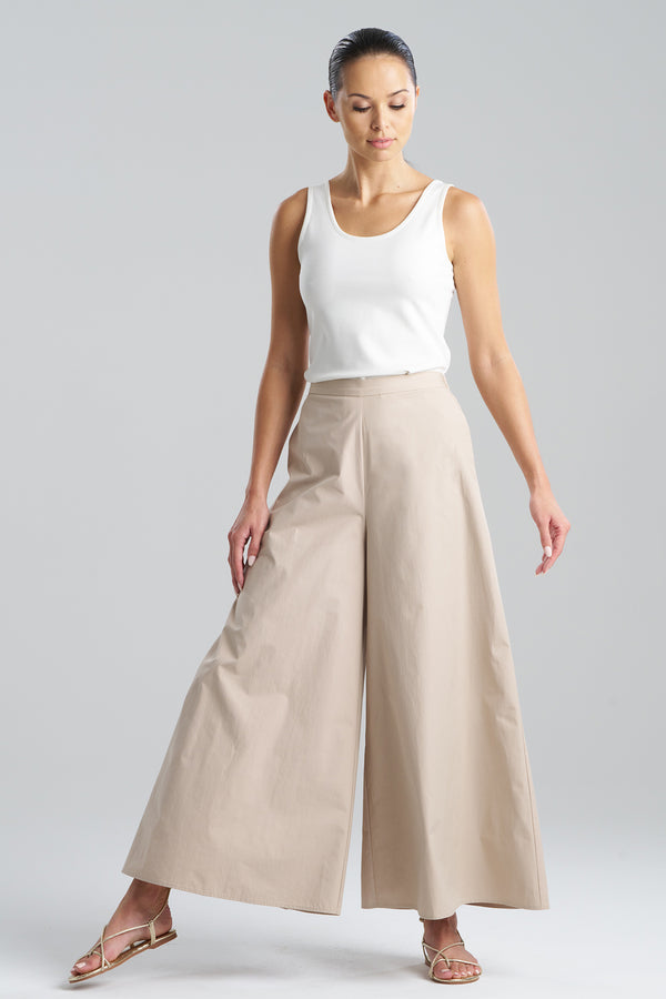 Natori Tech Cotton Taffeta Palazzo Pants Beachwood