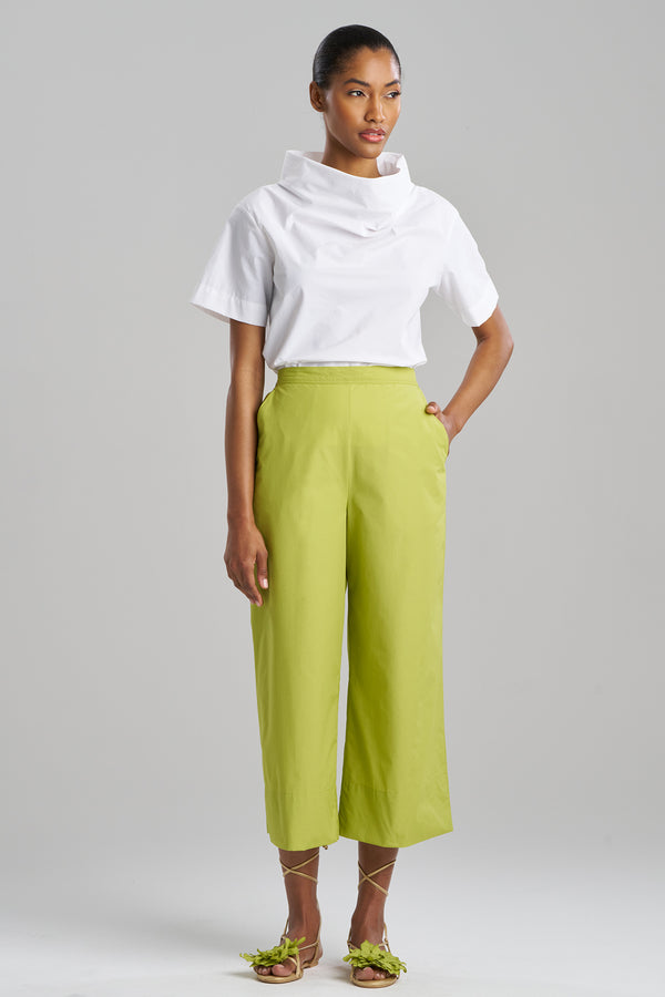 natori Techno Poplin Cropped Pants Pear