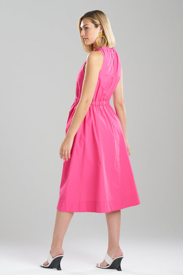 Natori Techno Poplin Dress Electric Pink
