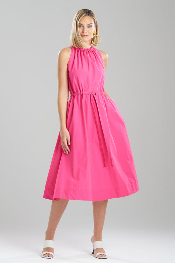 natori Techno Poplin Dress Electric Pink