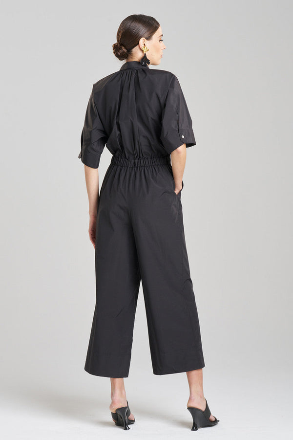 Natori Techno Poplin Jumpsuit Black
