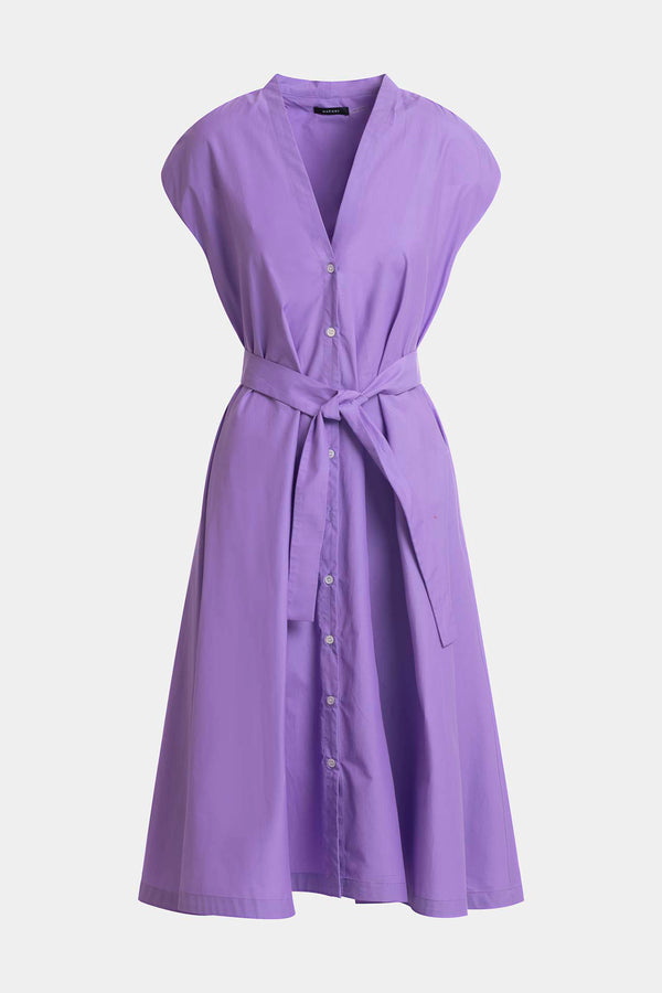 Natori Techno Poplin Tie Front Dress Lilac