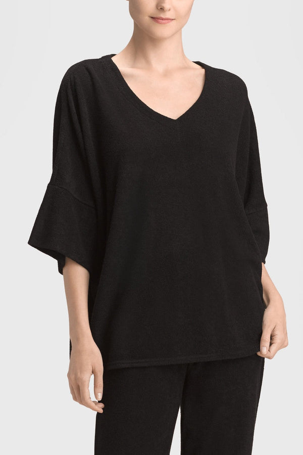 Natori Terry Lounge Top Black