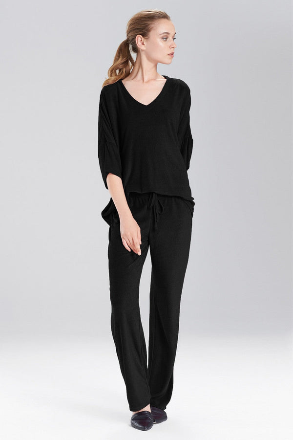 natori Terry Lounge Top Black