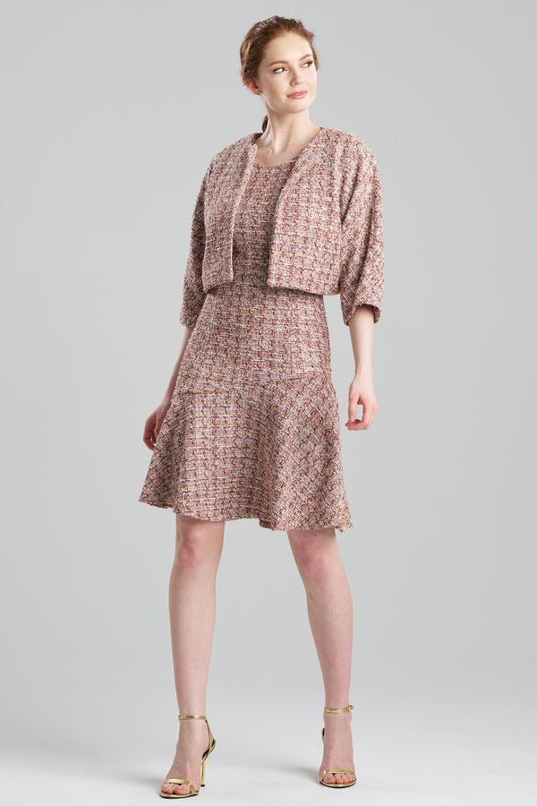 natori Tweed Cropped Jacket Multi