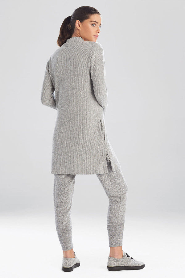 Natori Ulla Belted Cardigan Heather Grey