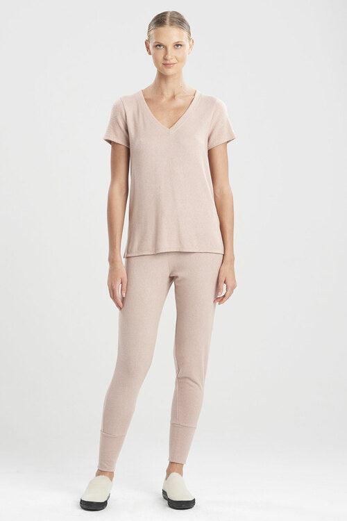 natori Ulla V-Neck Top Sandstone