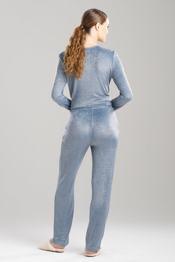 Natori Unwind Straight Leg Pants Blue Granite