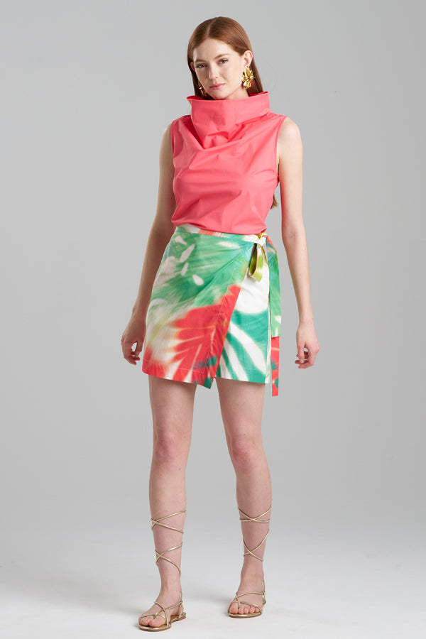 Natori Usami Cotton Wrap Skort Multi