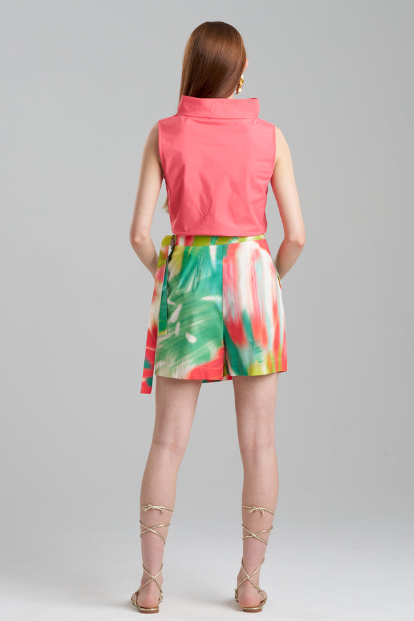 Natori Usami Cotton Wrap Skort Multi