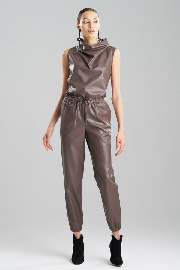 Natori Vegan Luxe Lambskin Funnel Top Taupe