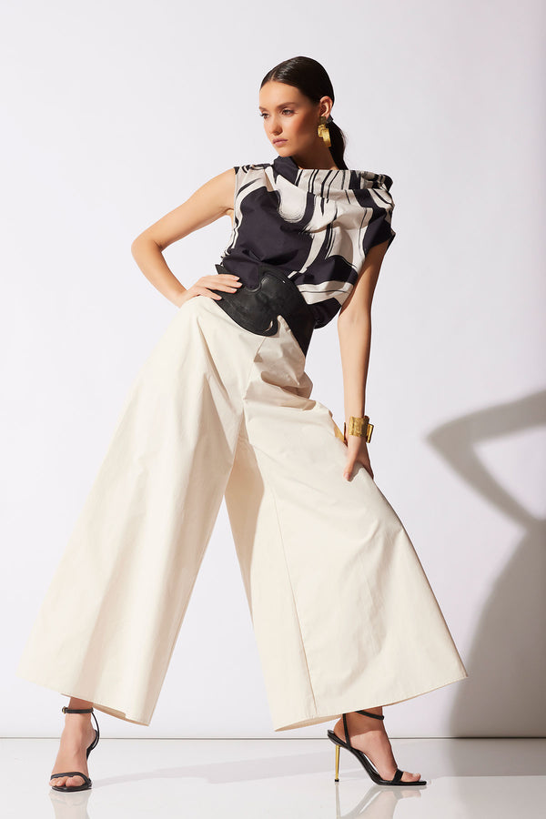 Natori Vegan Luxe Lambskin Stitched Obi Belt Black