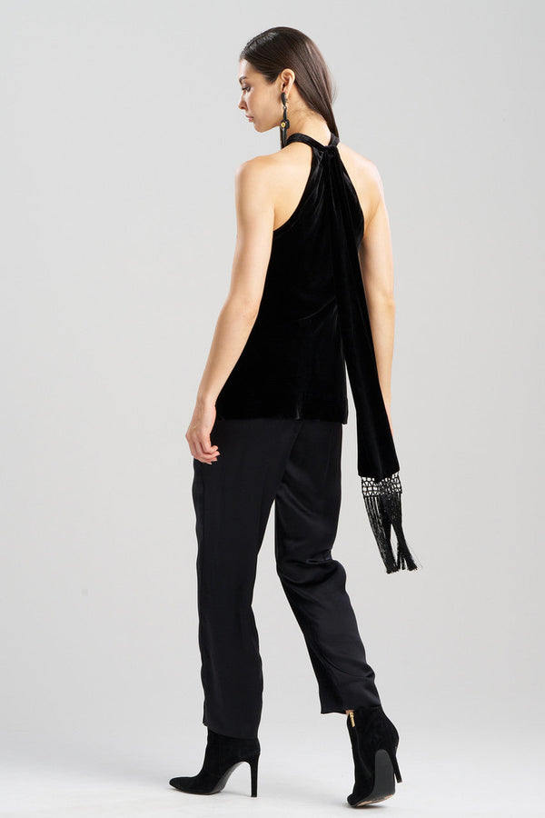 Natori Velvet Halter Top Black
