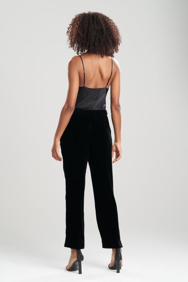Natori Velvet Pull On Pants Black