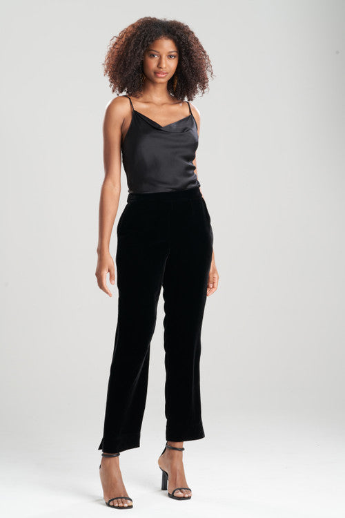 natori Velvet Pull On Pants Black