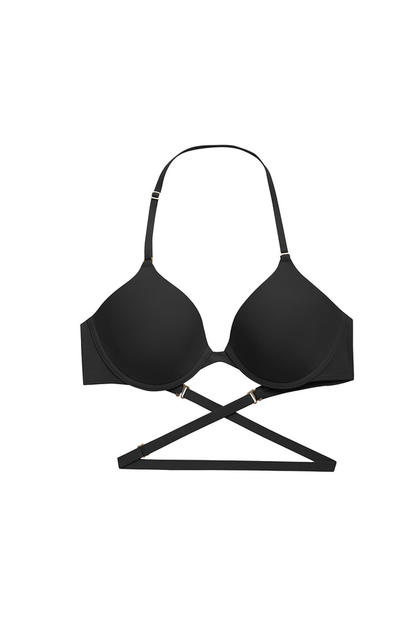 natori Verge Convertible Plunge T-Shirt Bra Black