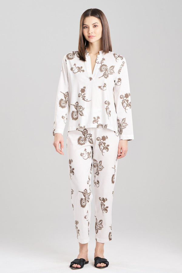natori Yasmin Long Sleeve PJ Taupe